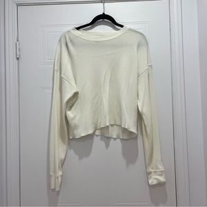 TNA WAFFLE CREW LONG SLEEVE - ARITZIA